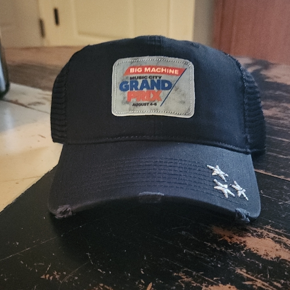 Big Machine Music CITY Grand Prix Snapback Hat Distressed NWT